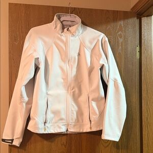 Women’s Nike White Softshell Jacket - Lightweight Zip Front